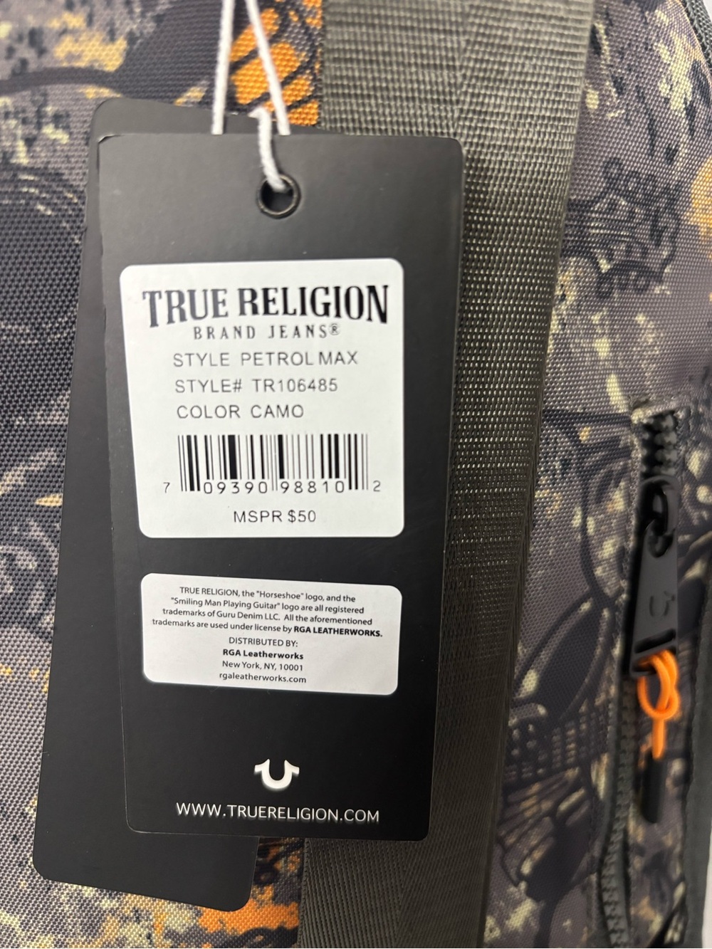 True Religion Yeta 2.0 Crossbody Travel Sling Bag - Picture 3 of 3